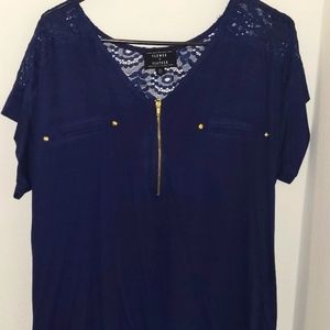 Navy Blue dress blouse